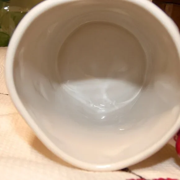 Rae Dunn, Kate Spade ceramic Cherry on Top mug and matching kitchen towel - Picture 3 of 11